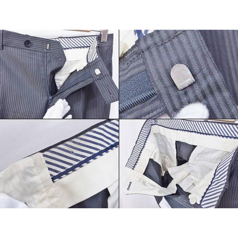Orihica オリヒカ セットアップスーツ シングル ストライプ ネーム刺繍入り メンズ 90y4 グレー Nm Visionヤフーショッピング店 通販 Yahoo ショッピング