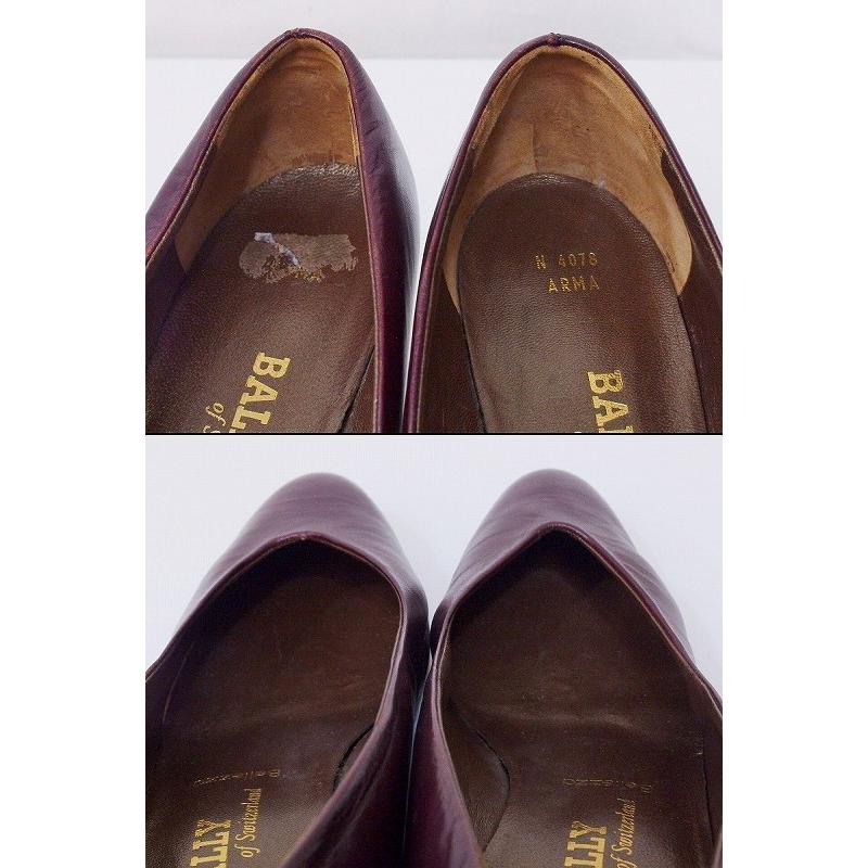 Bally BALLY バリー パンプス Vカット 6E ボルドー : Vision Bally BALLY バリー パンプス Vカット 6E ボルドー : Vision