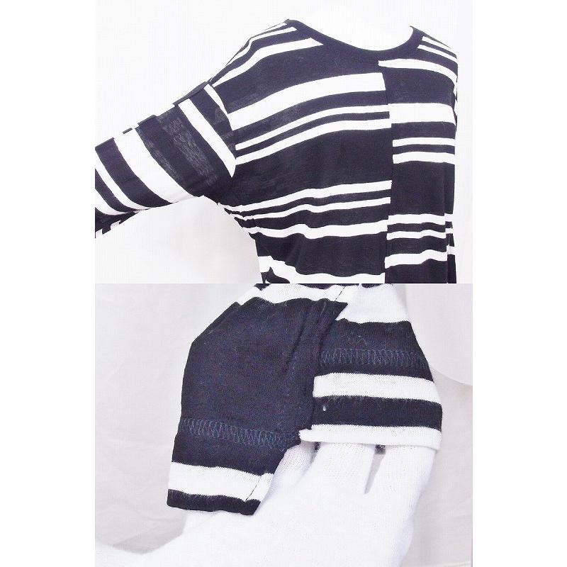 DIESEL ディーゼル アシンメトリー ボーダー 長袖カットソー 薄手 XXS 