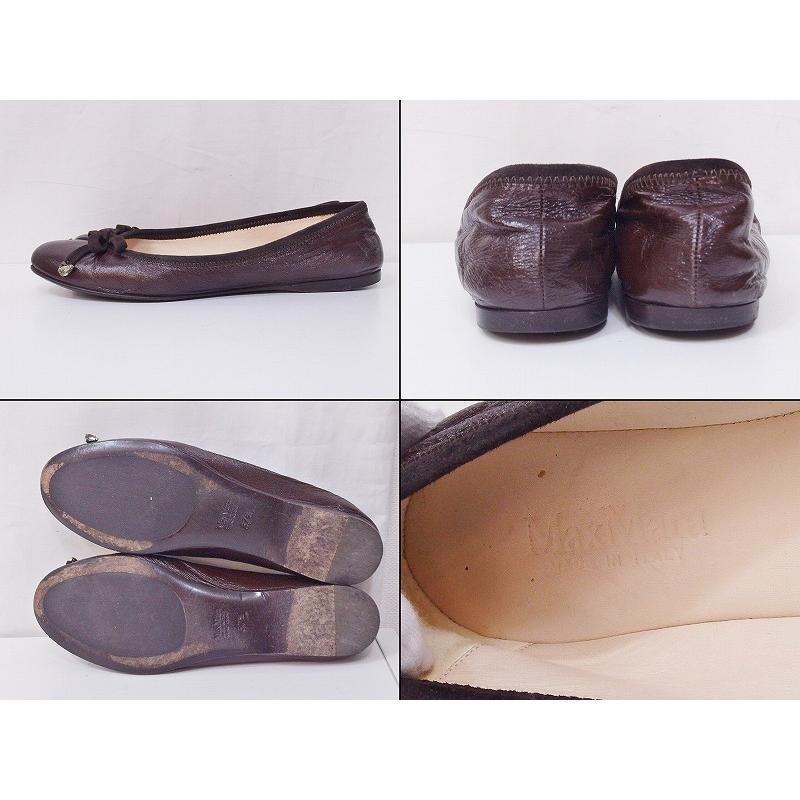 Max Mara MAX MARA マックスマーラ フラット パンプス リボン 37 1/2 
