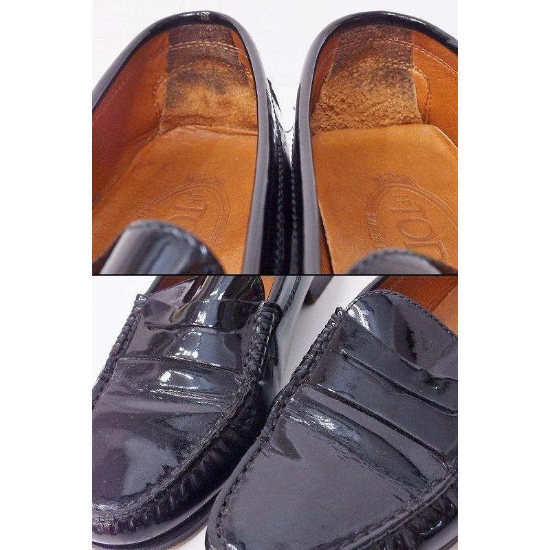 TOD'S トッズ エナメル ローファー 36 1/2 ブラック : Vision TOD'S トッズ エナメル ローファー 36 1/2 ブラック : Vision