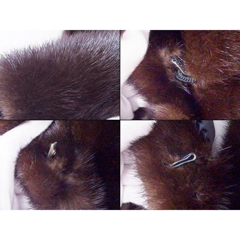 毛皮 ハーフコート ファー *ミンク系 11 ダークブラウン 中古 : Vision