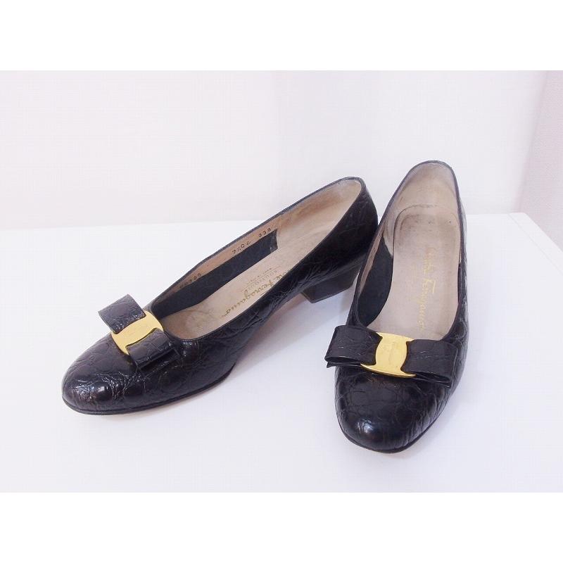 Salvatore Ferragamo サルヴァトーレフェラガモ 型押し×ヴァラ 