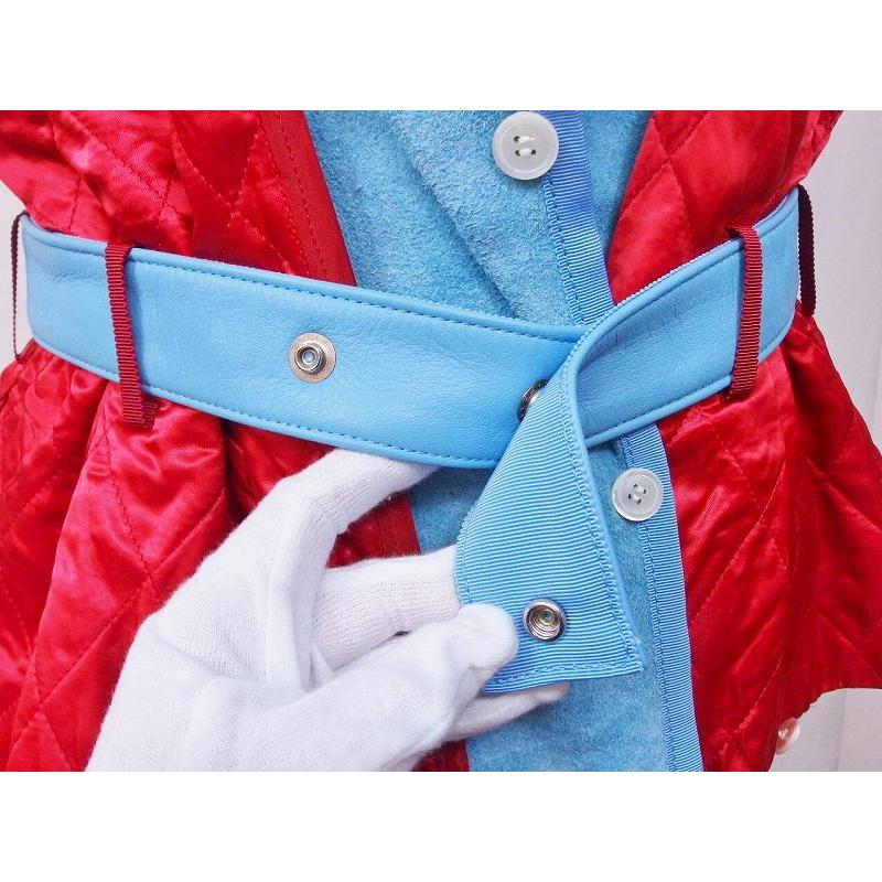 sacai サカイ レザー×キュプラ デザイン ベスト 2 ライトブルー sacai サカイ レザー×キュプラ デザイン ベスト 2 ライトブルー
