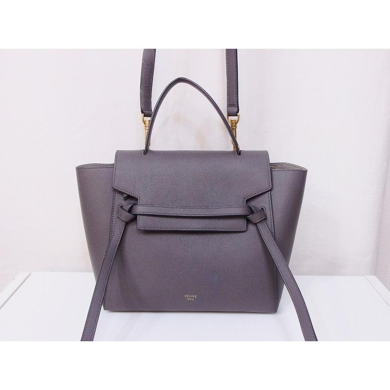 CELINE セリーヌ ベルトバッグ マイクロ グレインドカーフスキン 2WAY 