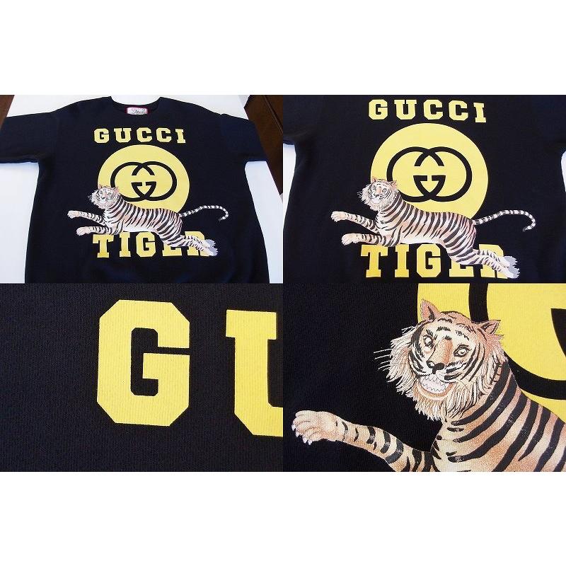 GUCCI グッチ SS新作 TIGER フェルテッドコットンスウェットシャツ