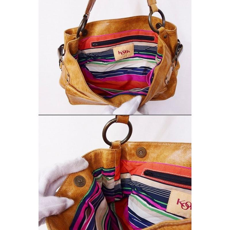 kooba クーバ レザー ワンショルダーバッグ キャメル : nm4422198576  
