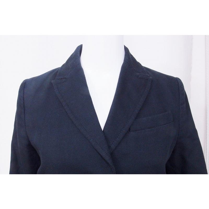 MACPHEE ネイビー テーラードジャケット 36 MACPHEE（マカフィー） コットン×リネン ジャケット 40 ブラック系