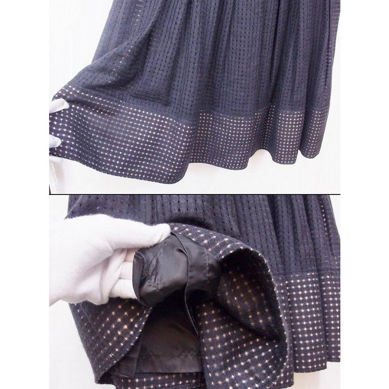 LORY LARY MADE IN ITALY ウール フレアスカート ITA：46 グレー 