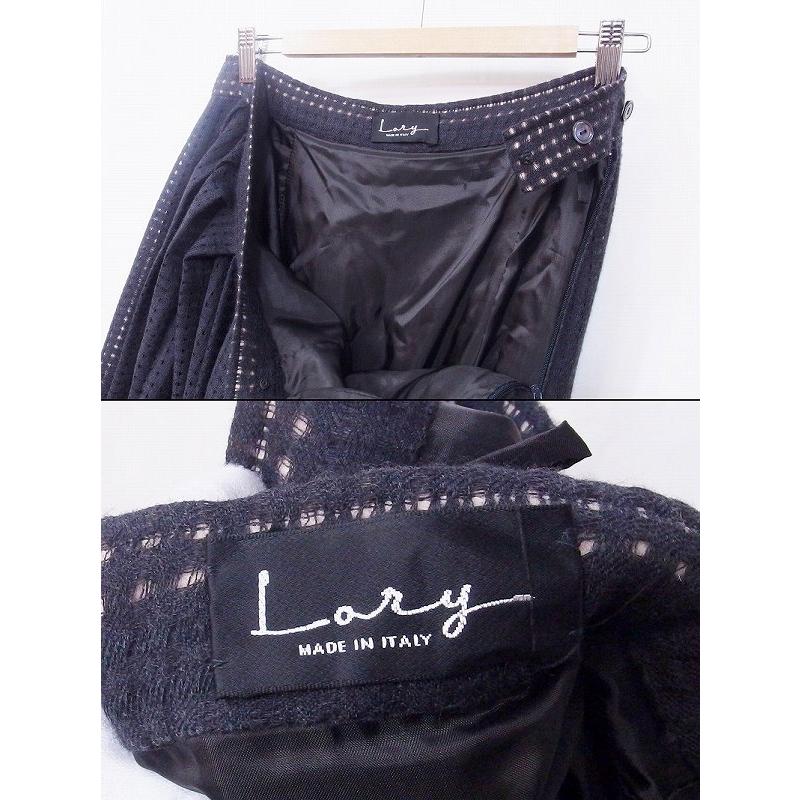 LORY LARY MADE IN ITALY ウール フレアスカート ITA：46 グレー 