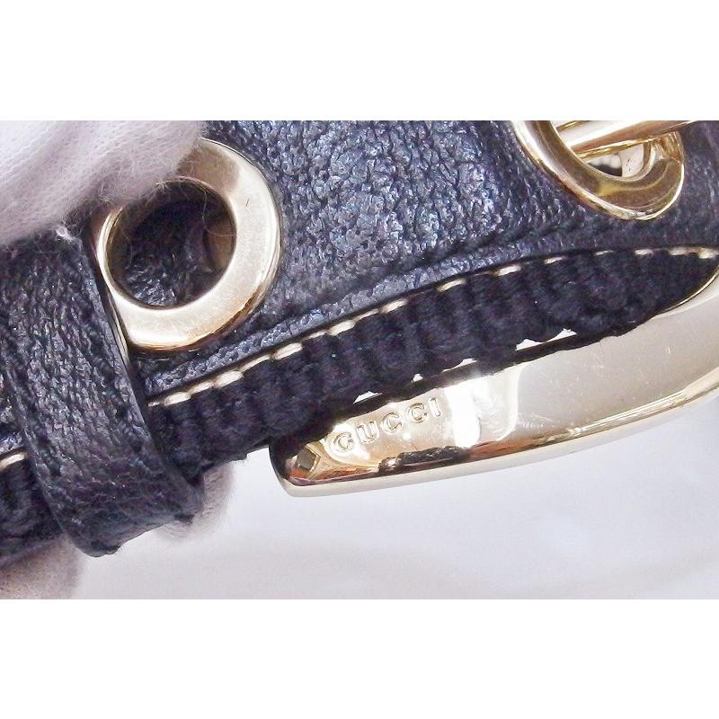 GUCCI（グッチ） コットン ベルト ゴールドバックル *アウトレット品