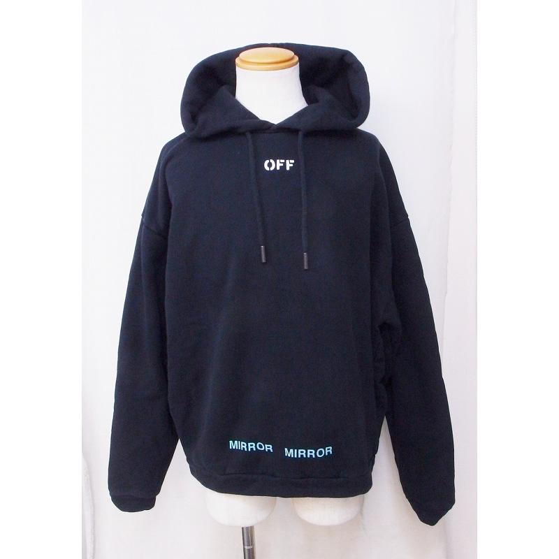 OFF-WHITE オフホワイト MIRROR MIRROR プルオーバーパーカー メンズ S  