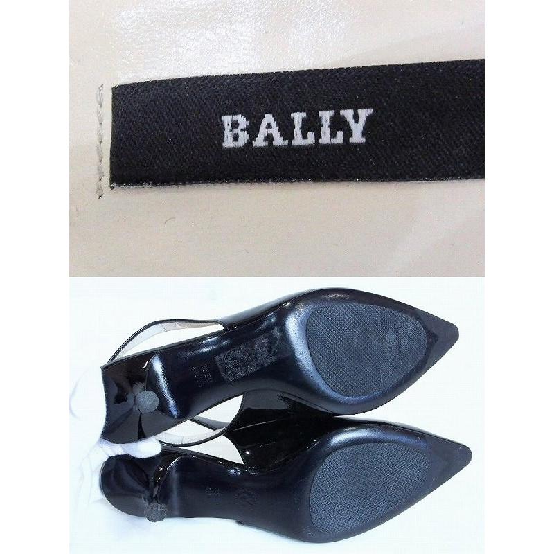 BALLY バリー バックストラップ バイカラーパンプス 35 ブラック