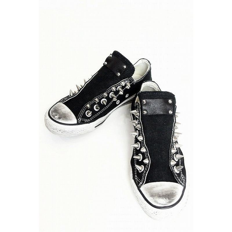 CONVERSE コンバース 鋲 スタッズスニーカー スリッポン 24 ブラック 