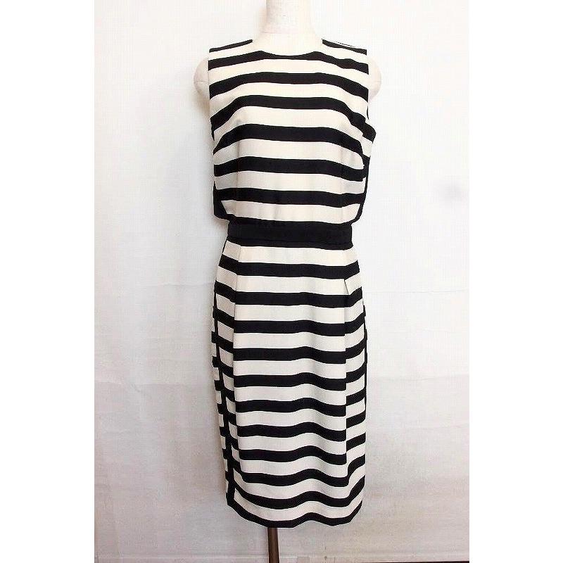 By Malene Birger バイマレーネビルガー ノースリーブ ドレスワンピース ボーダー 36 ブラック ホワイトベージュ系 Ok Visionヤフーショッピング店 通販 Yahoo ショッピング