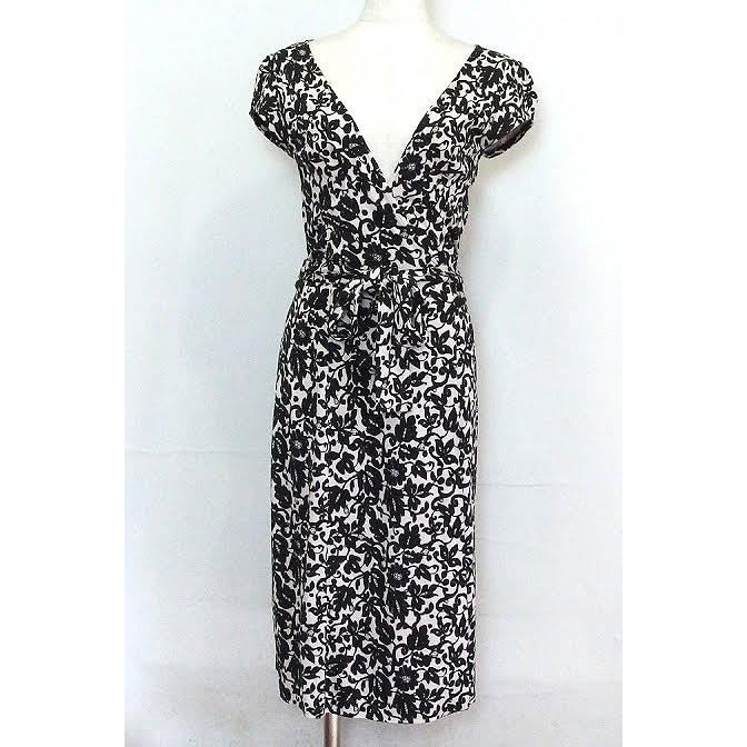 最先端 Diane Von Furstenberg ダイアンフォンファステンバーグ シルク ラップワンピース 総柄 2 ブラック ベージュ 代引き手数料無料 Toscelikspecialsteel Com