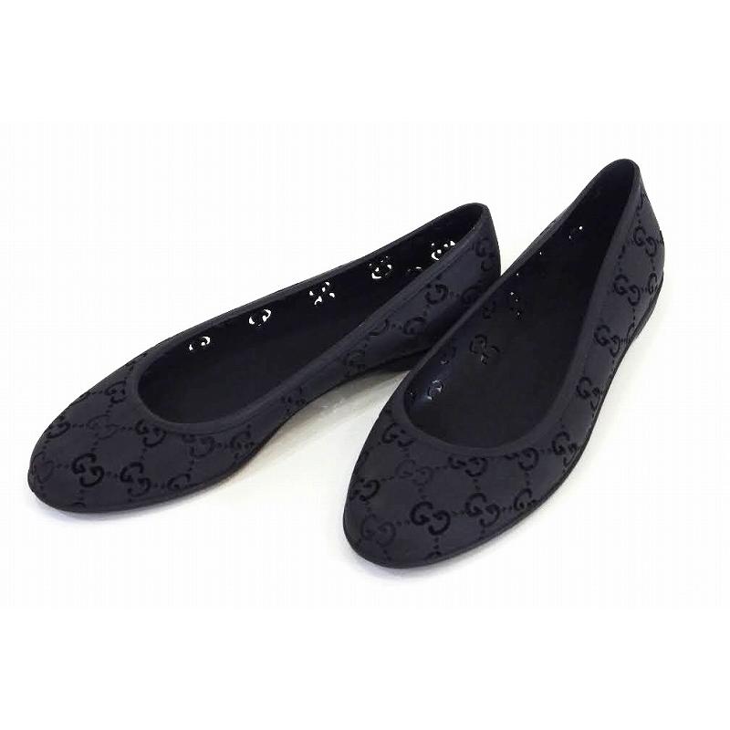 GUCCI グッチ エトルタ ラバー フラットシューズ フラットパンプス 38 
