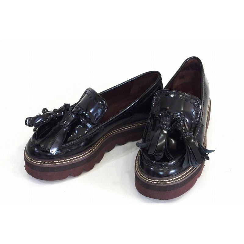 SEE BY CHLOE シーバイクロエ タッセル 厚底ローファー 36 ブラック 