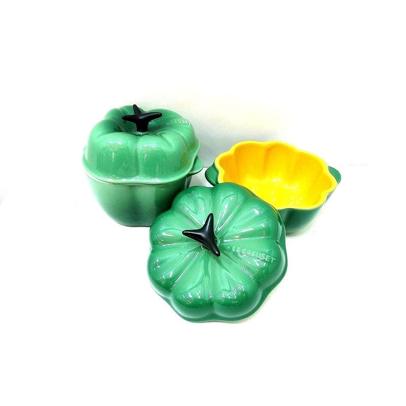 Le Creuset ル クルーゼ ミニココット ピーマン パプリカ パンプキン かぼちゃ 2個セット グリーン Ok Visionヤフーショッピング店 通販 Yahoo ショッピング