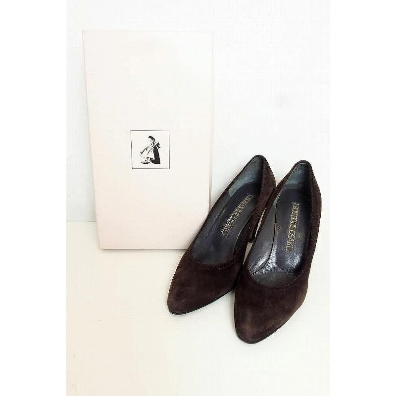 BOUTIQUE OSAKI パンプス スエード 23 1/2 ブラウン : Visionヤフー 