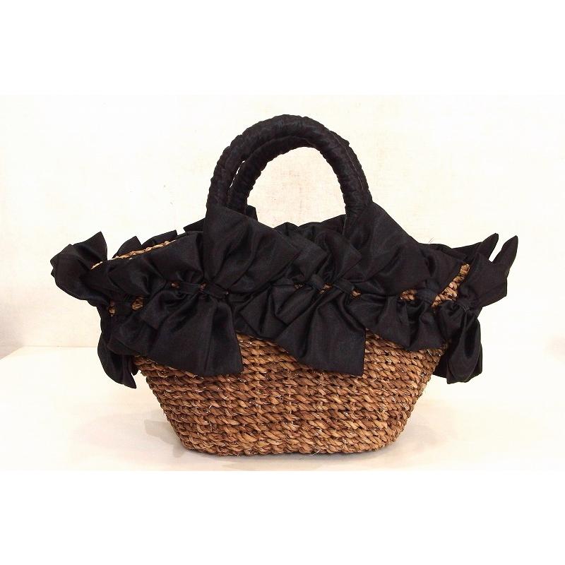Cachellie カシェリエ かごバッグ リボンモチーフ ブラック ブラウン Ok Visionヤフーショッピング店 通販 Yahoo ショッピング