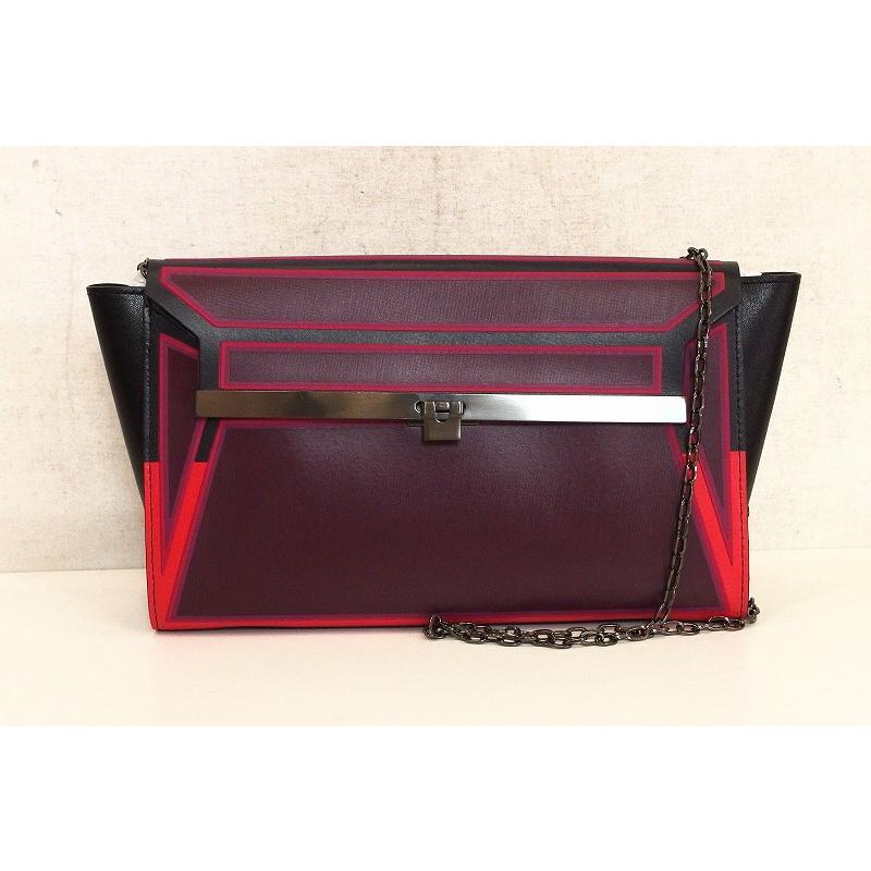 ISSEY MIYAKE イッセイミヤケ GUSTON チェーンレザー　2WAYバッグ　クラッチ IM53-AG308-87  :ok4016169605:Visionヤフーショッピング店 - 通販 - Yahoo!ショッピング