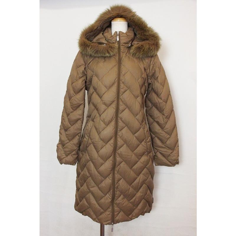 MONCLER モンクレール リアルファー ロング ダウンコート 茶タグ 1  