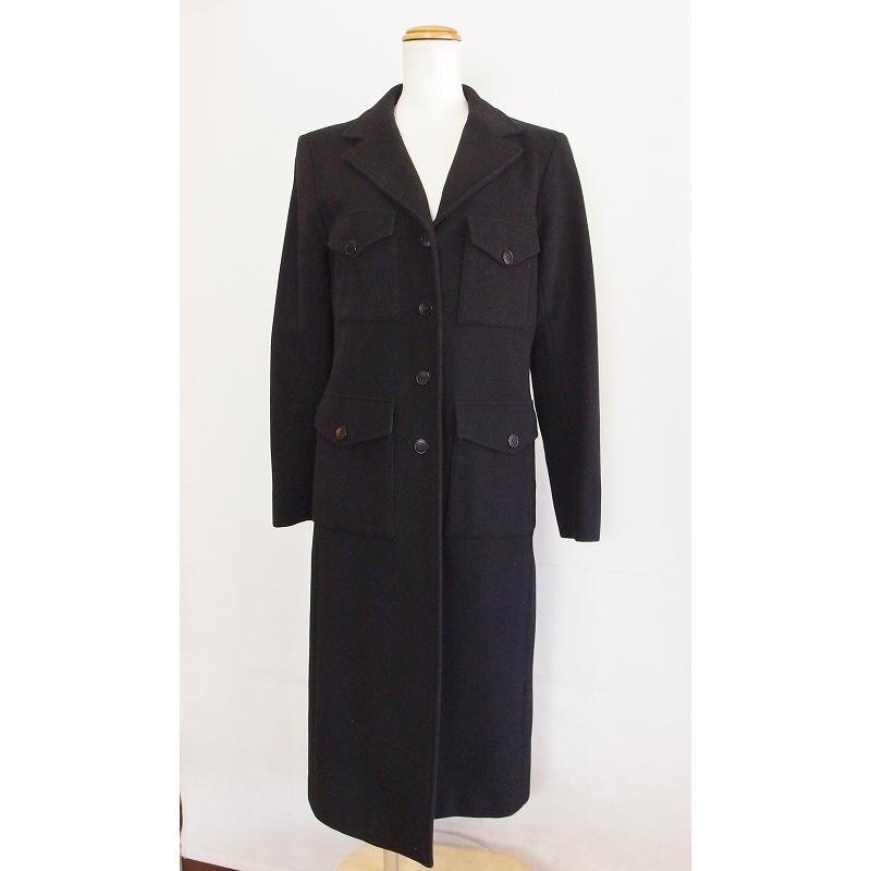 agnes b. b アニエスベー ウール カシミヤ混 ロングコート *ベルト欠品 