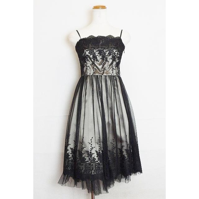 フォクシーのシルクドレスコートパニエ付き