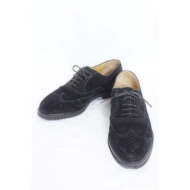 Meylanメラン スエード ウィングチップシューズ メンズ 7 1 2 ブラック Ok Visionヤフーショッピング店 通販 Yahoo ショッピング