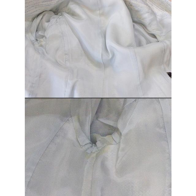 Leilian（レリアン） シルク×麻 ジャケット 7 ブルー系 : Visionヤフー