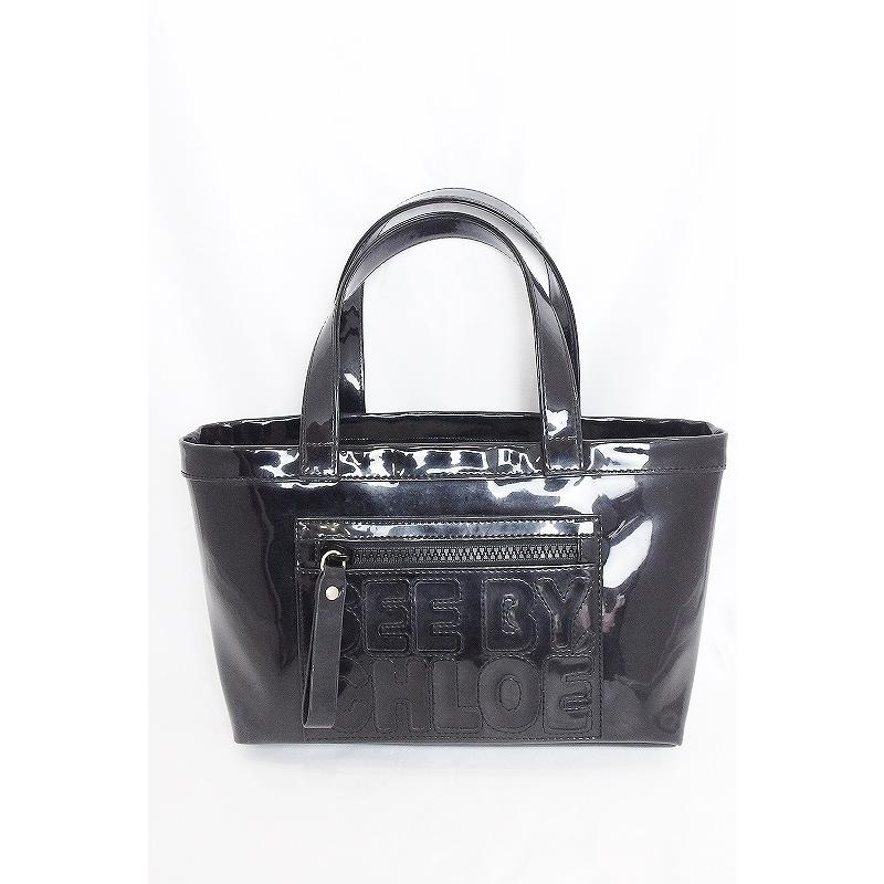 SEE BY CHLOE シーバイクロエ エナメル ロゴステッチ ハンドバッグ 03 