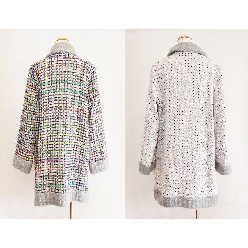エムアンドキョウコドットチェックコート M&KYOKO 生地コート ドット×チェックリバーシブル 【公式通販】