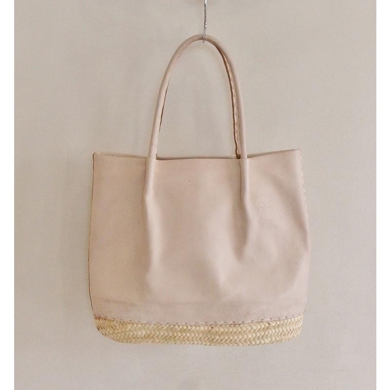 warang wayan ワランワヤン ノスノス レザー×かごバッグ トート  