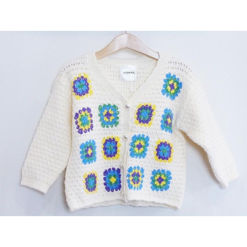 KOHANA ベビー ニットクロシェ編み カーディガン アクリル