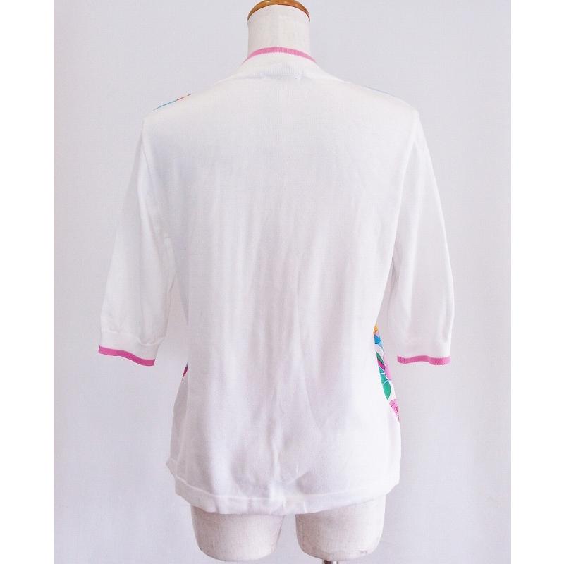 LEONARDレオナール 七分袖ハイネックポロシャツ LEONARDレオナール 七分袖ハイネックポロシャツ