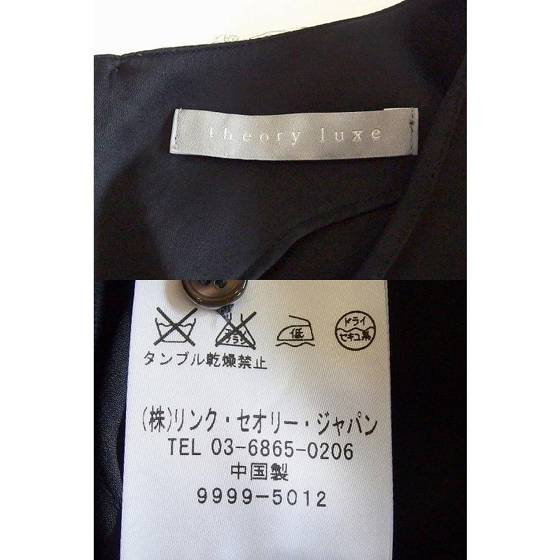 theory luxe セオリーリュクス シルク 半袖ブラウス DELEENA 38 theory luxe セオリーリュクス シルク 半袖ブラウス DELEENA 38