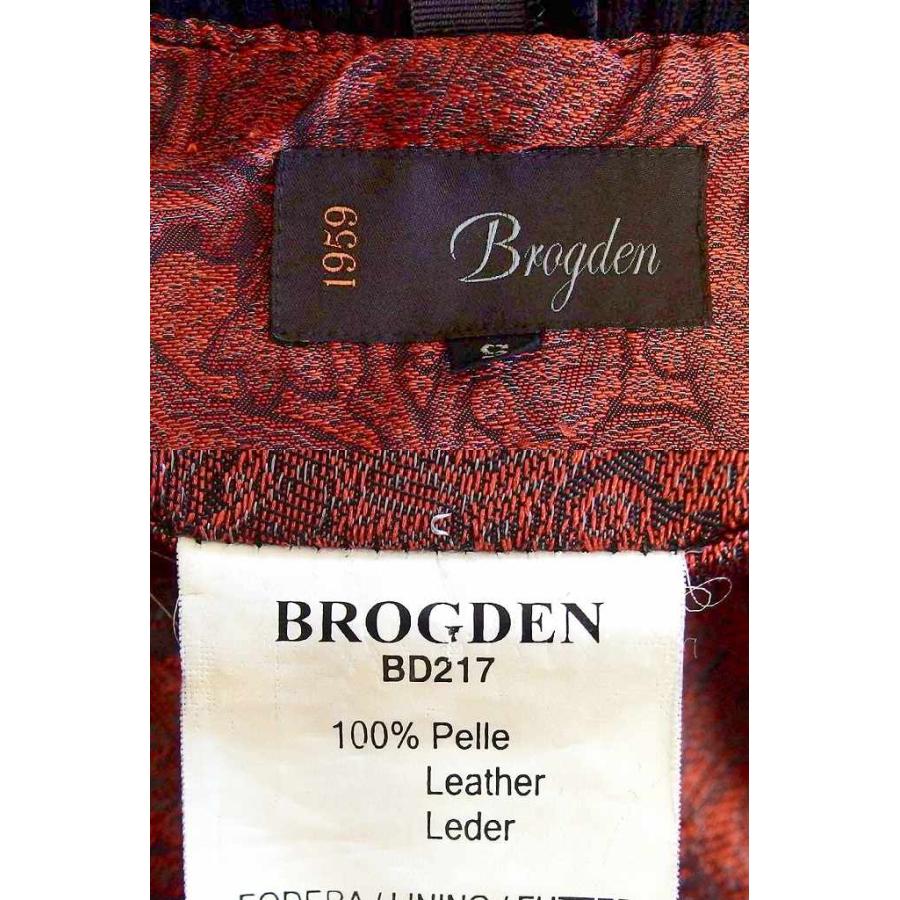 Brogden ブログデン レザー ライダースジャケット ・S ブラウン Brogden ブログデン レザー ライダースジャケット ・S ブラウン