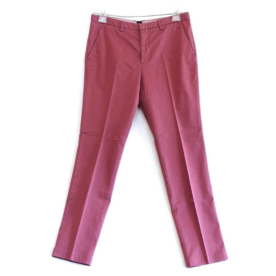 美品　BOSS ヒューゴボス チノパン　パンツ　48 M〜L HUGO BOSS（ヒューゴ・ボス） カラーチノ パンツ コットン ストレッチ