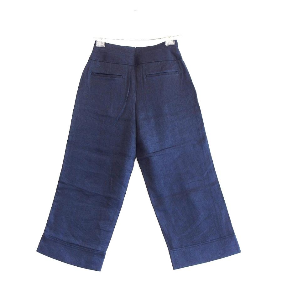【新品未着用】完売品！！Theory セオリー 2023SS リネンパンツ 未使用】完売品✨Theory セオリー 2023SS リネンパンツ ネイビー 2025