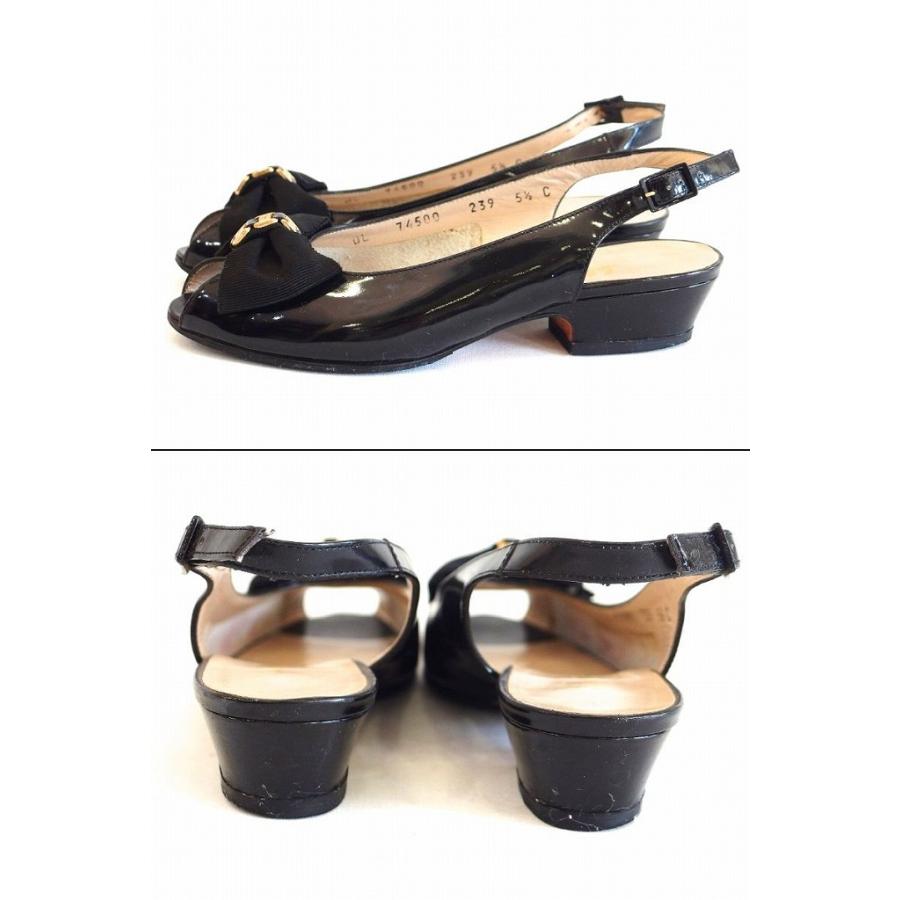 フェラガモ バックストラップ パンプス ブラック FERRAGAMO（フェラガモ） Salvatore Ferragamo サルヴァトーレ