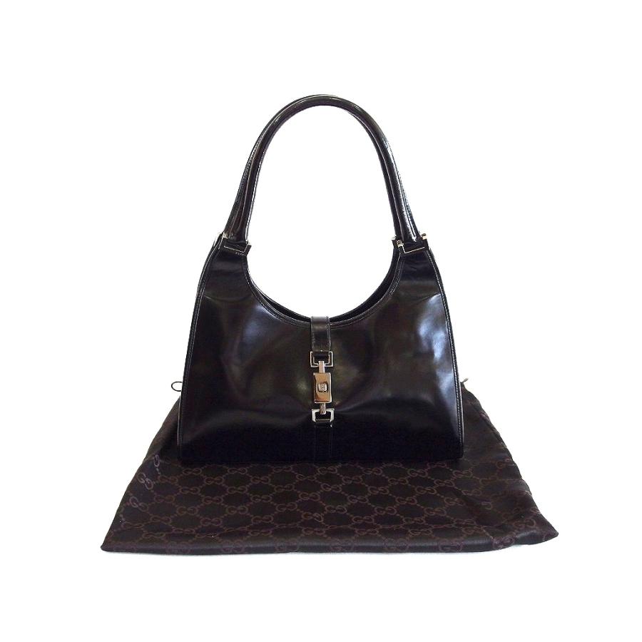 GUCCI グッチ ジャッキー 光沢 スムースレザー オールレザー 