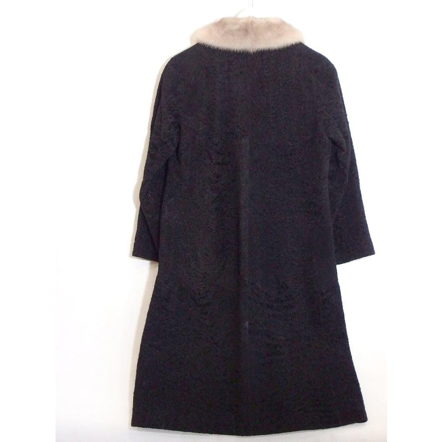 MOONBAT ムーンバット FUR リアルファーカラー ロングコート ブラック