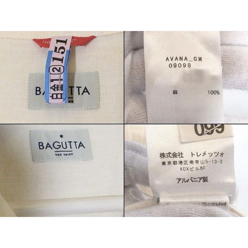 Bagutta（バグッタ） リネン THE SHIRT キューバ シャツ オープン 