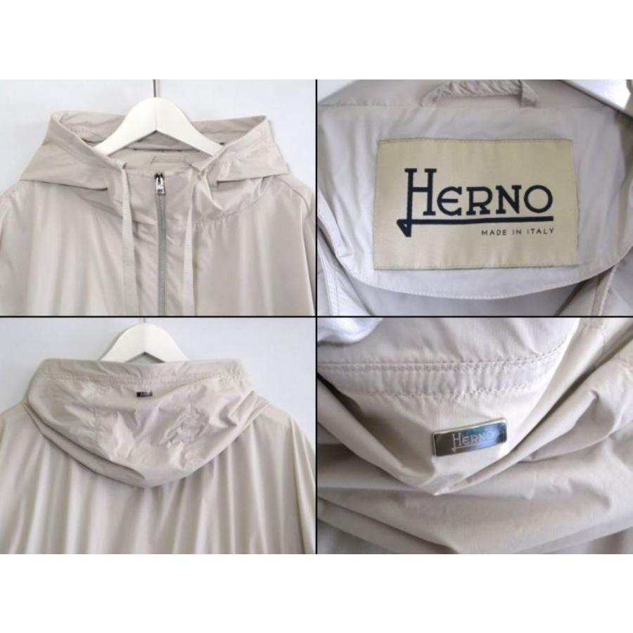 HERNO（ヘルノ） ナイロンコート ストレッチ 撥水 フード A-Shape LIGHT NYLON STRETCH ・42 ...