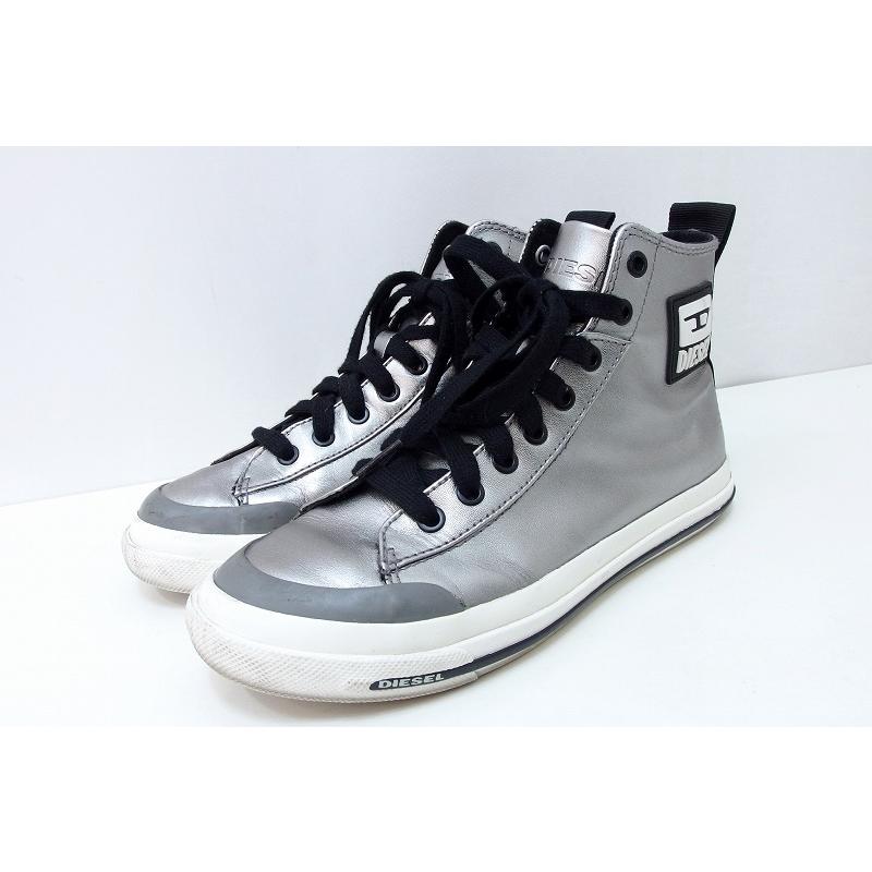 DIESEL（ディーゼル） ハイカット スニーカー レザー ・24.0cm