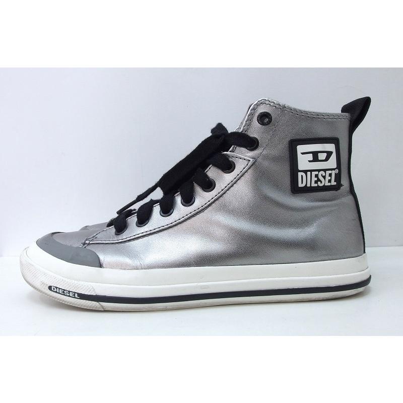 DIESEL（ディーゼル） ハイカット スニーカー レザー ・24.0cm
