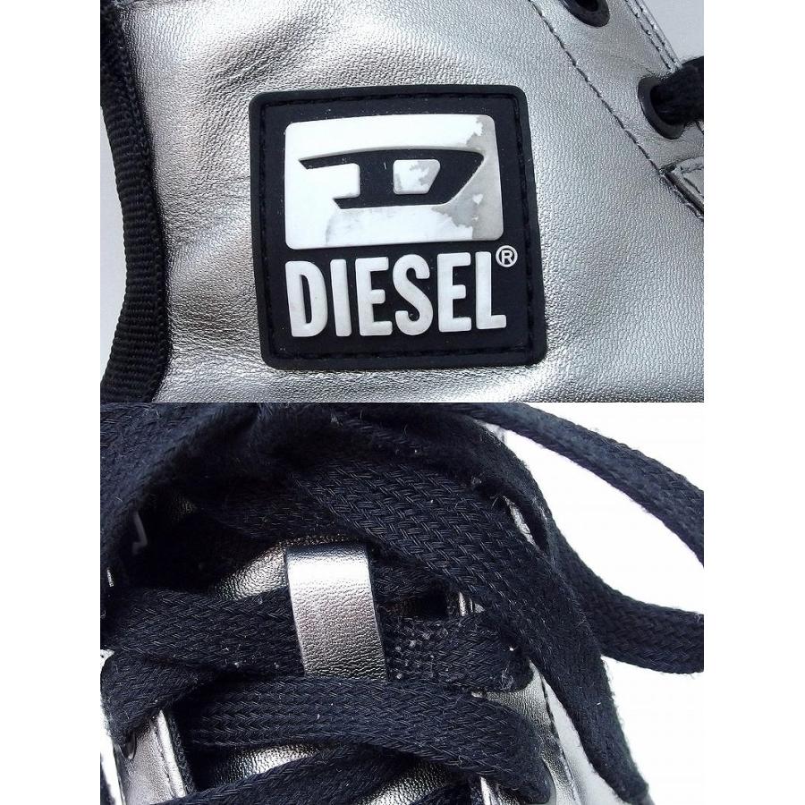 DIESEL（ディーゼル） ハイカット スニーカー レザー ・24.0cm