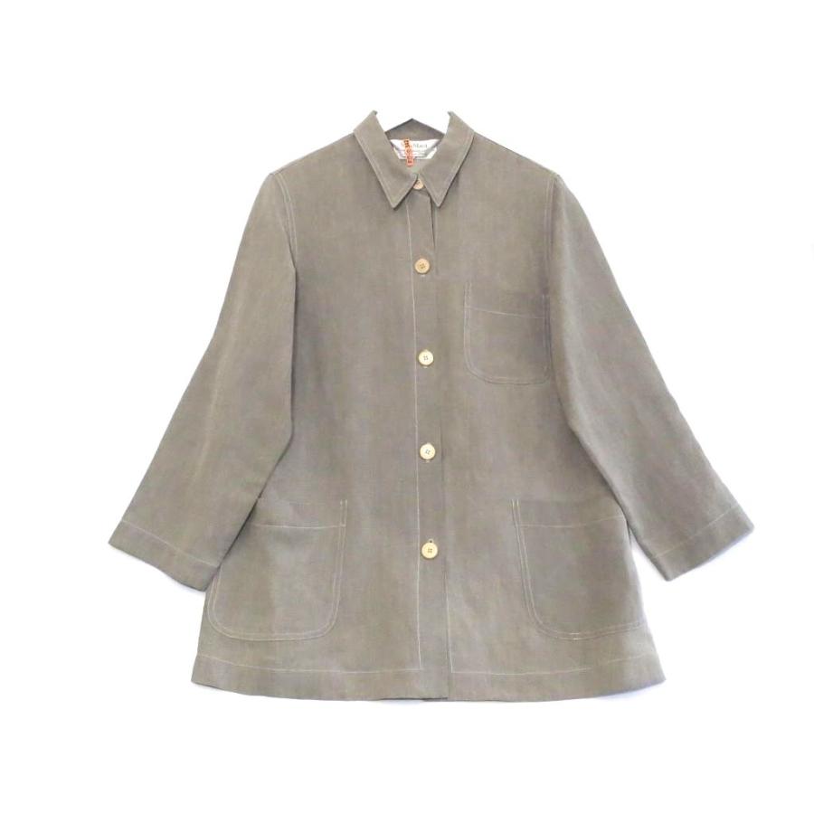 Max Mara（マックスマーラ） リネン×シルク イタリア製 ロング丈 長袖 