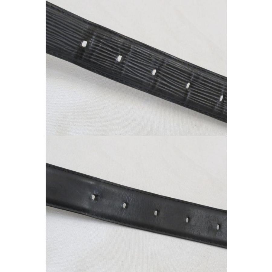 ルイヴィトン サンチュール クラシック エピ ブラック シルバー ベルト メンズ LOUIS VUITTON ルイ・ヴィトン エピ サンチュール クラシック